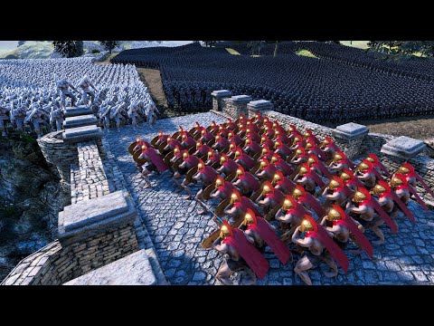 200 Spartans Vs 20.000 Orcs to Protect Ancient Tower - Ultimate Epic Battle Simulator