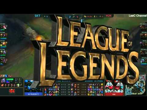 SKT T1 Marin Fiora VS H2K Ryu Leblanc Highlights   S5 World Champiopnship D1G3