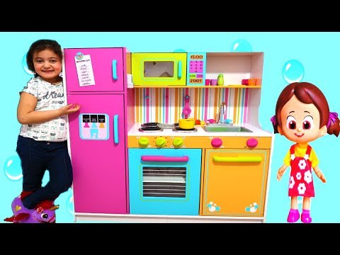 NİLOYA VE ELİF ÖYKÜ'NÜN DEVASA MUTFAĞI - Kidkraft Kids Toy Kitchen - playtime