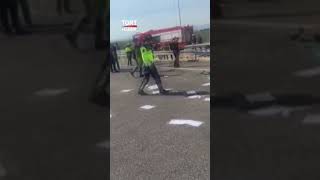 Manisa'daki Feci Kazanın Ardından Olay Yerindeki Son Durum #shorts
