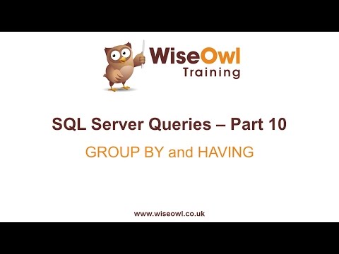 SQL Server Queries Part 10 - GROUP BY and HAVING