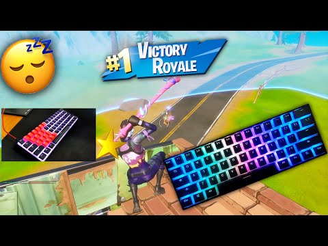 [1 HOUR] Chill & Relaxing LoFi Mechanical Keyboard Sounds ASMR Fortnite Gameplay