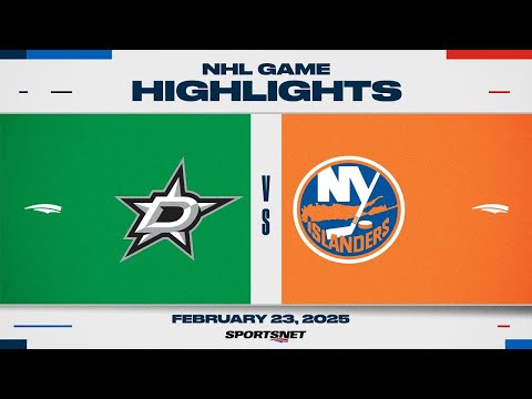 NHL Highlights | Stars vs. Islanders - February 23, 2025