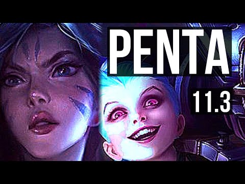KAI'SA & Lux vs JINX & Taric (ADC) | Penta, 14/0/2, Legendary, 65% winrate | EUW Grandmaster | v11.3