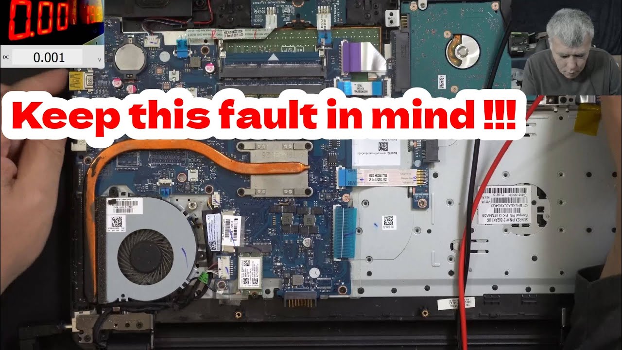 Laptop charging but not comming on? This can be the fault, quite a common tricky fault.