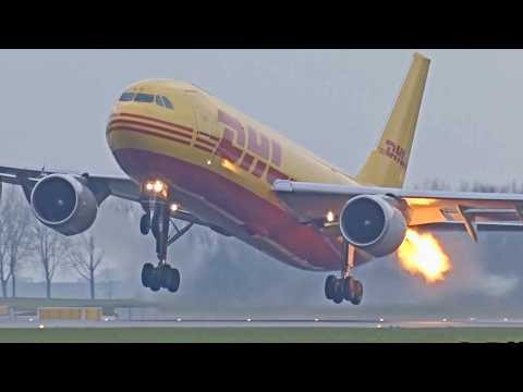 EXTREME LANDINGS: Birdstirkes, Go-Arounds, & Crosswind Struggles  Plane Spotting Compilation