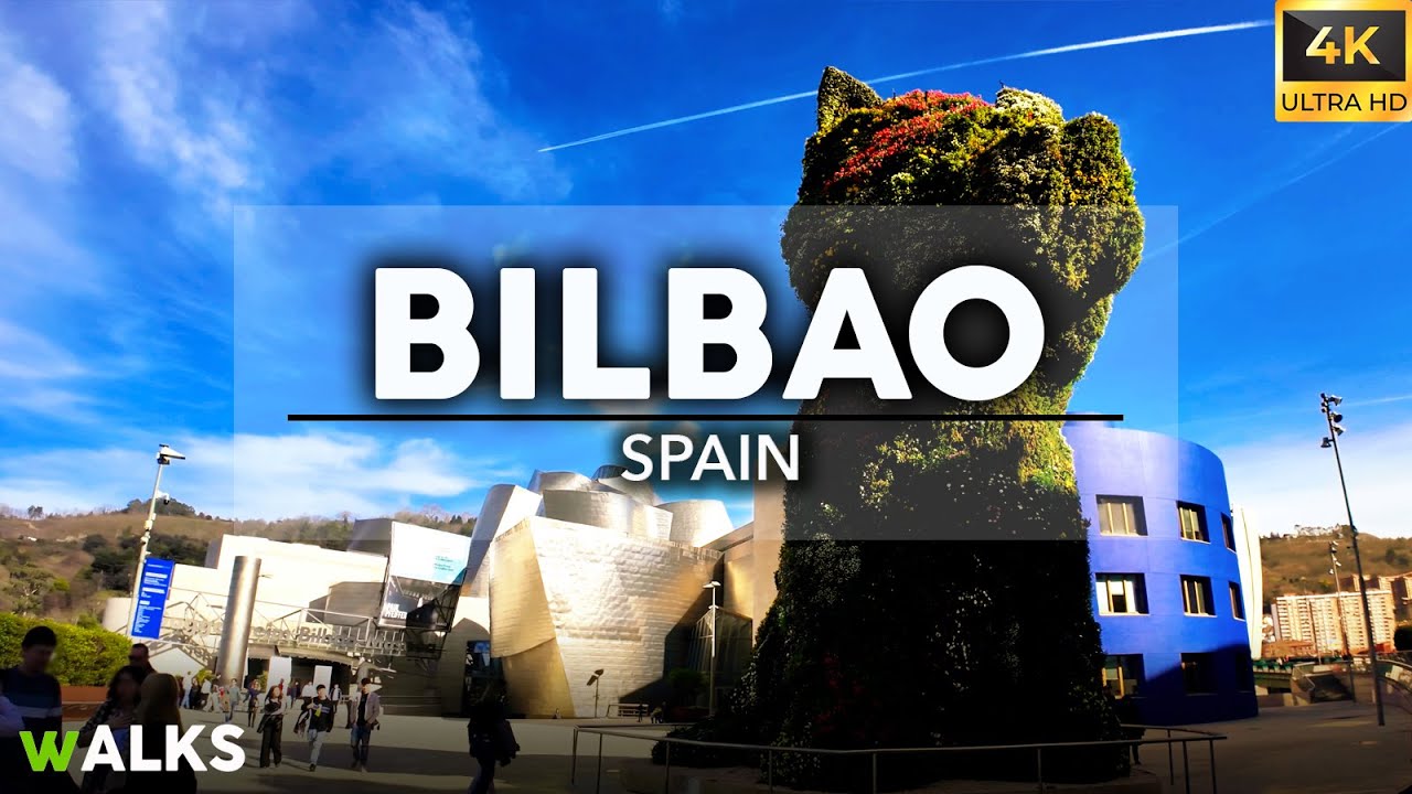 Immersive street-level walking tour through Bilbao, Spain, showcasing authentic urban landscapes, local architecture, and the vibrant atmosphere of the city's neighborhoods