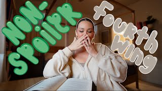 Fourth Wing reading vlog 🐉✨☁️❤️‍🔥🍂 (NON-SPOILER)