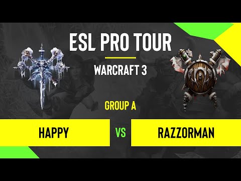 WC3 - Happy vs. RaZZoRMaN - DreamHack Warcraft 3 Open: Fall 2020 - Group A - EU