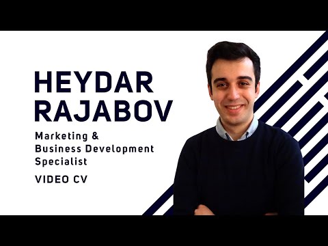 VIDEO CV // Heydar Rajabov