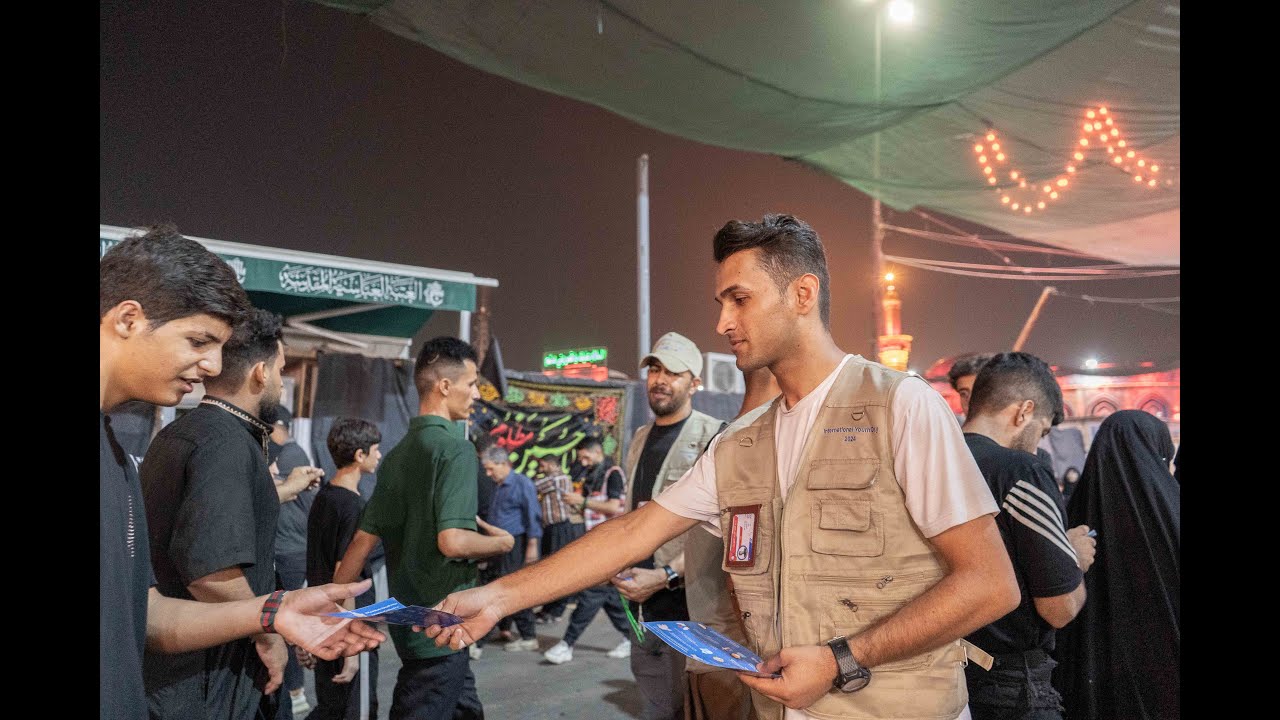 متطوعين شباب وفرق وزارة الصحة في محافظة كربلاء