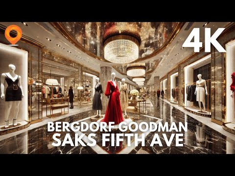 Magical Christmas Shopping in NYC - Bergdorf Goodman & Saks Fifth Avenue Tour (POV)