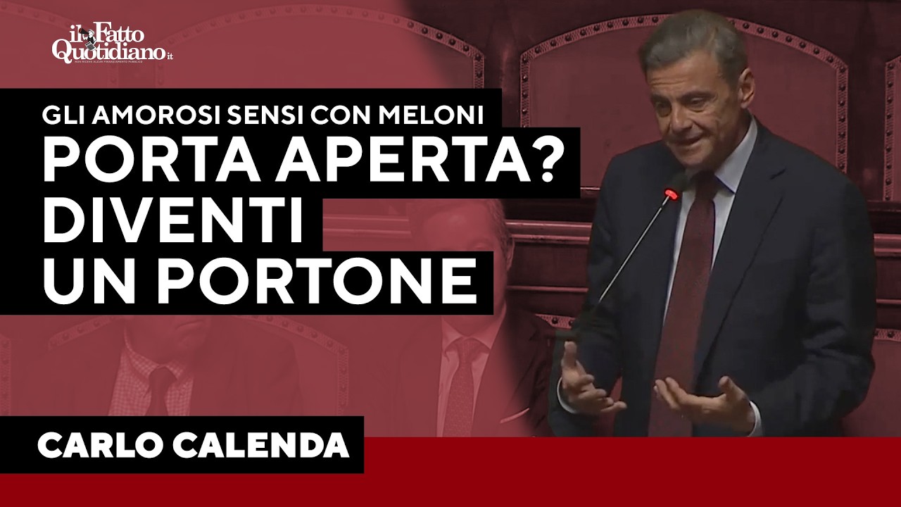 Amorosi sensi tra Meloni e Calenda: “Porta del governo aperta”. “Facciamola diventare un portone”