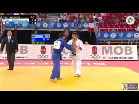 Judo 2014 Grand Prix Budapest: Zantaraia (UKR) - Kardava (GEO) [-66kg] QF