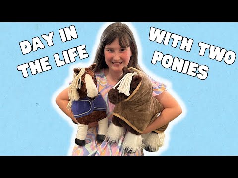 DAY IN THE LIFE WITH MY TWO MINI LEMIEUX TOY PONIES - DAZZLE AND FLASH