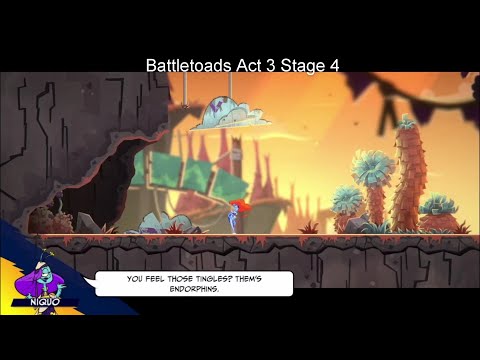 Battletoads Act 3 Stage 4 "Bigger Than It Looks" Platforming Level With Bratty. Xbox One Playthrough