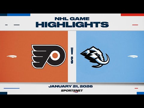 NHL Highlights | Flyers vs. Mammoth - January 21, 2026