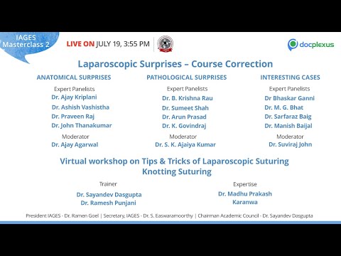 Virtual Workshop On Tips And Tricks Of Laparoscopic Suturing