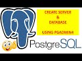 How To Create Server And Database Using pgAdmin 4 || Postgresql Tips Tutorials || Knowledge 360