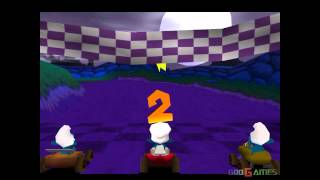 Smurf Racer! - Gameplay PSX (PS One) HD 720P (Play