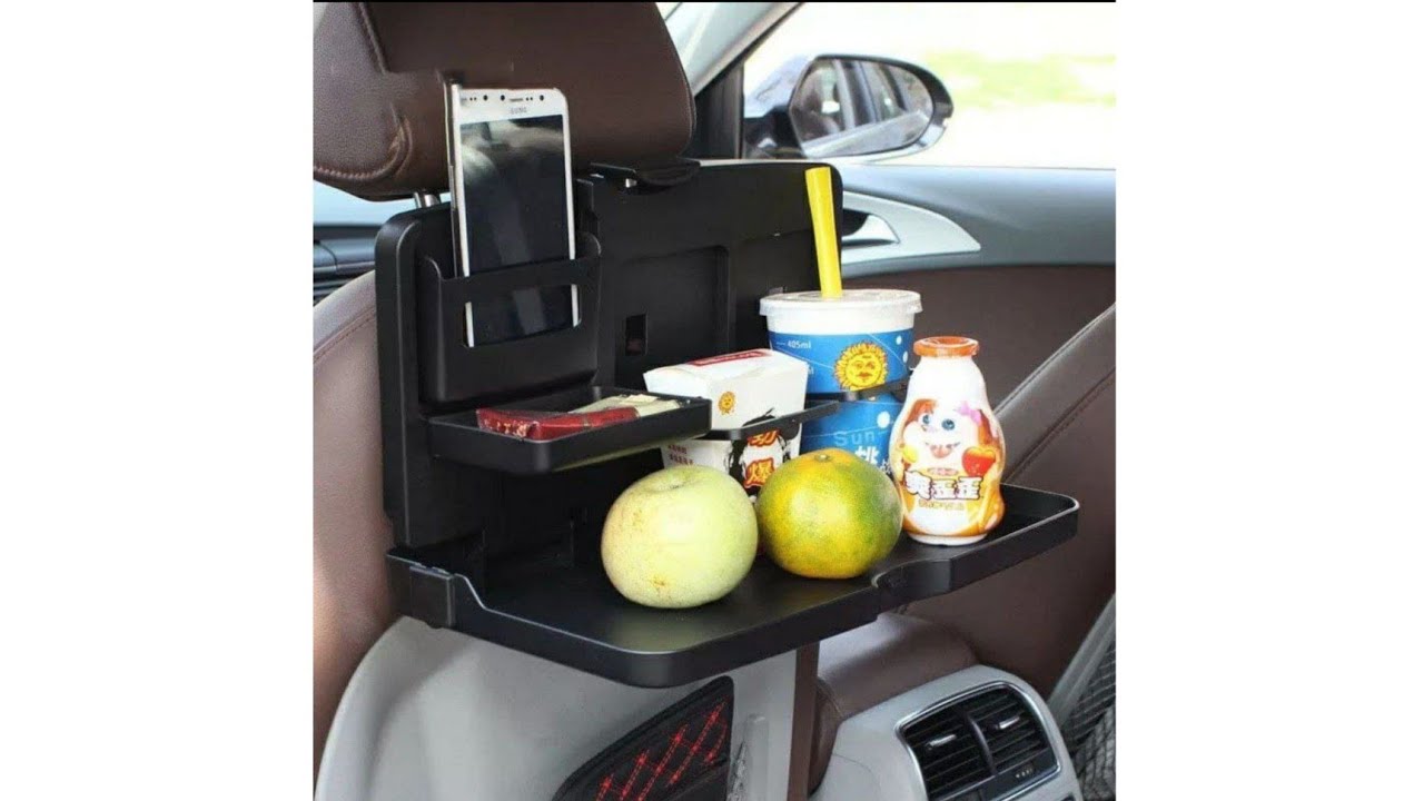 Plateau de nourriture de siège arrière de voiture pliable universel