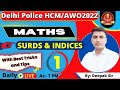 Maths for Delhi Police HCM  | Surds and Indices | Lecture 1 | Parmar SSC | SSC MTS | AWO