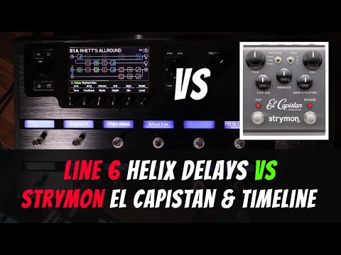 Delay comparison : Line 6 Helix VS Strymon El Capistan and TIMELINE