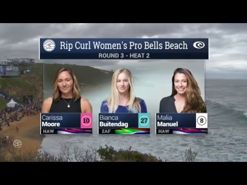 2016 Rip Curl Women’s Pro Bells Beach: Round 3, Heat 2 Video
