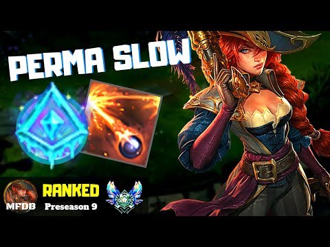 FREEZE! Permaslow Miss Fortune WILL COME AND GET YOU - League of Legends (Preseason 9)