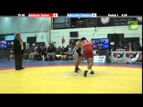 70 KG CQF - Ganbayar Sanjaa (Mongolia) vs. Nobuyoshi Takojima (Japan)