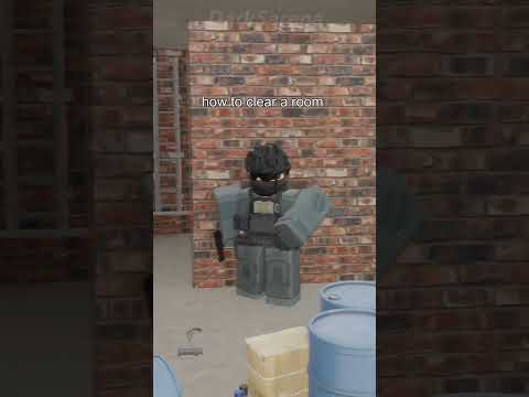 how to clear a room #cqb #military #roblox #robloxanimation