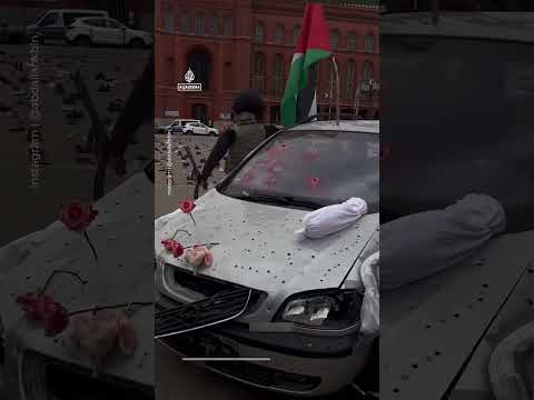 Bullet-riddled car on display in Berlin to remember Hind Rajab | AJ Shorts