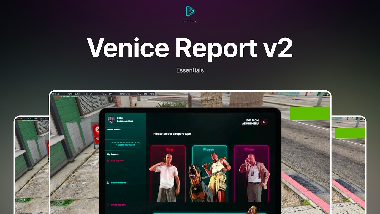 Codem Venice Report v2 | FiveM | Tebex