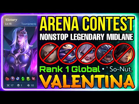 Arena Contest 17 Kills Valentina Wipe Out All Enemies! - Top 1 Global Valentina by • ' So-Nut. - ML