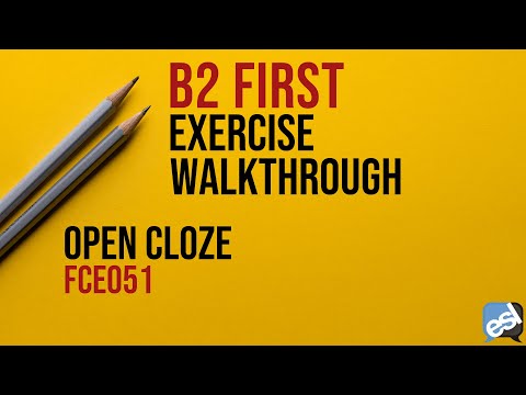 B2 First Exam - Open Cloze Guided Correction | ESL Lounge FCE051