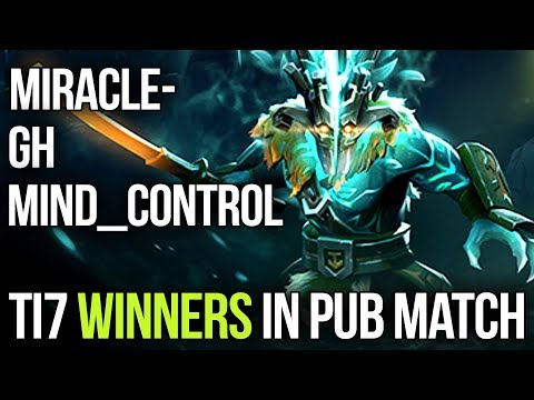 TI7 Winners on PUB Match Miracle- Juggernaut ft gh Earthspirit + MC - Dota 2