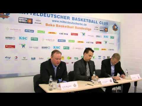Pressekonferenz Mitteldeutscher Basketball Club   BG Göttingen; 34  Spieltag