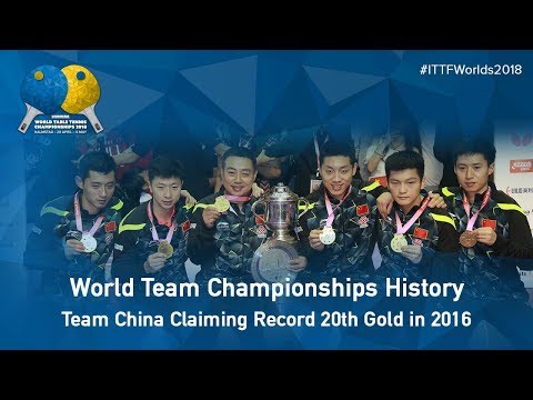 World Team Championships History | China Claiming Record 20th Gold in 2016
