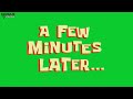SPONGEBOB TIME CARDS GREEN SCREEN NO COPYRIGHT