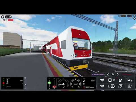 671 005-7 (Os 254) Trenčín - Nove Mesto nad Váhom (Train Sim Roblox) (Slovensko !) (Timelapse)