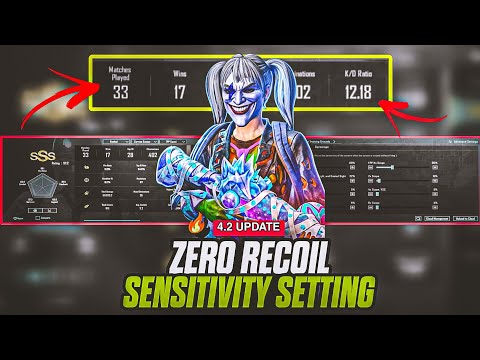 🔥"4.2 UPDATE BGMI BEST SENSITIVITY + CONTROLS + GRAPHICS SETTINGS 😱| NO RECOIL SETUP 2026"