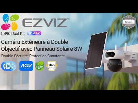 EZVIZ CB90 Dual Camera with Solar Panel - Smart Home Camera - Ezviz App - Android & iOS - Unboxing