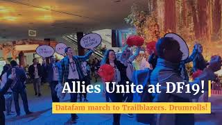 Allies Unite at Dreamforce 2019! Datafam march to trailblazers, Drumrolls!