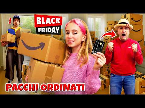 GIORGIA COMPRA 100 PACCHI AMAZON DI NASCOSTO E SPENDE TUTTI I SOLDI CON IL BLACK FRIDAY!