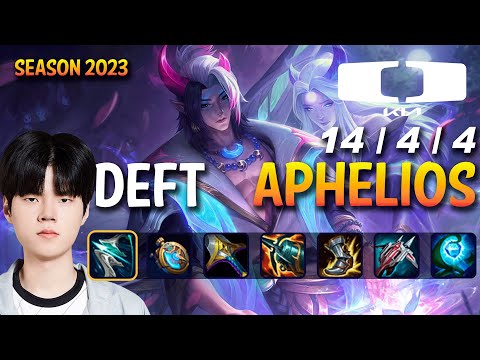 DK Deft APHELIOS vs ZERI ADC - Patch 13.15 KR Ranked