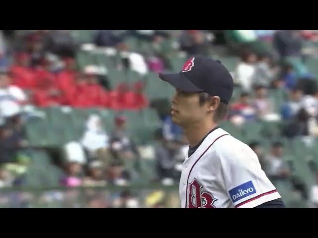 【6回表】バファローズ・山岡 ピンチをダブルプレーで切り抜ける!! 2018/4/15 Bs-F