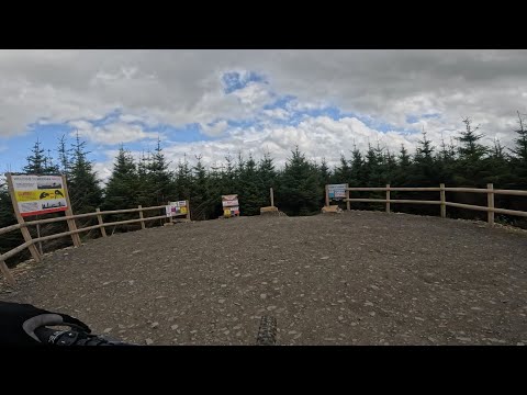 Full top half popty ping at bike park Wales blue 🔵