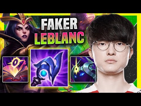 FAKER DOMINATING WITH LEBLANC! - T1 Faker Plays Leblanc Mid vs Lissandra! | Season 11