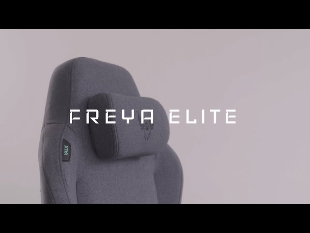 Valk Freya Elite Cadeira Gaming em Tecido Cinzento Névoa video