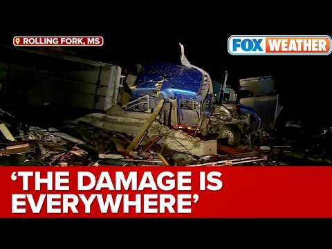 Massive Tornado Causes Immense Amount Of Destruction In Rolling Fork, MS